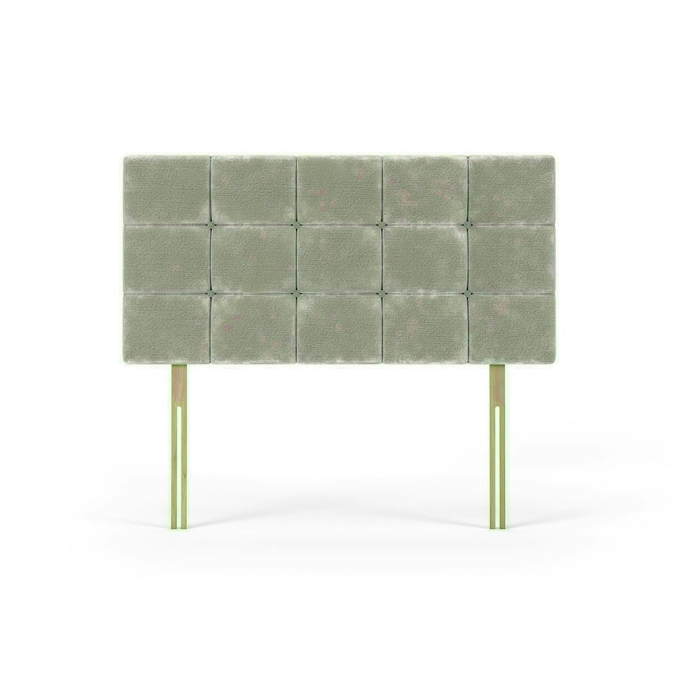 Pearl Silver Chenille Headboard King Size N/A