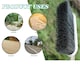 image 3 of Heavy Duty Stainless Steel Broom with Handle Outdoor Garden Hard Bristle Brush