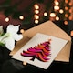image 4 of Vibrant Tree Orange Pink Fuchsia Fun Xmas For Mum Christmas Card