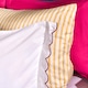 image 3 of OHS Scallop Edge Bedding Set Microfibre Duvet Cover with Pillowcase | White | White/Hot Pink | Single