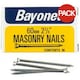 image 1 of Bayonet Zinc Plated Masonry Nails (Pack of 36) - Silver - 75mm