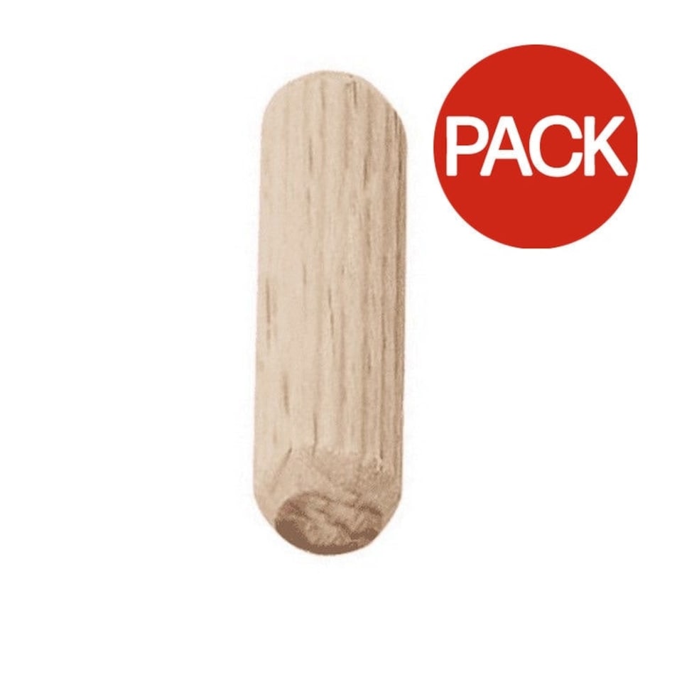 Securpak Wooden Dowels (Pack of 20) - Wood - 30mm x 6mm