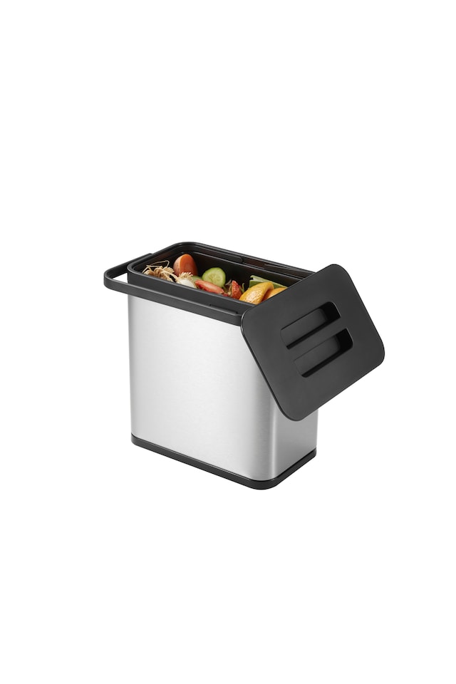 image 1 of EKO Puro Food Waste Caddy 3L Steel