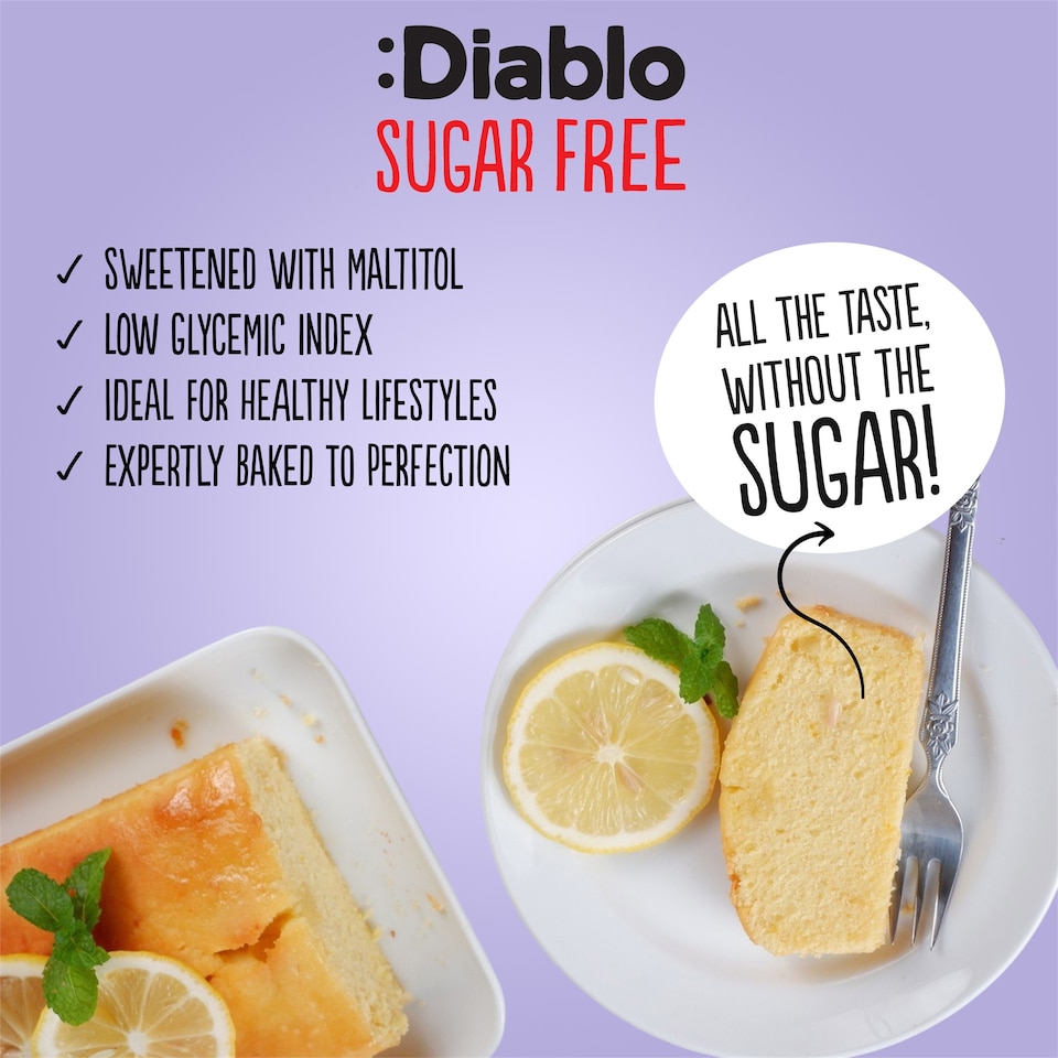 image 1 of Diablo No Added Sugar Lemon Cake 200g