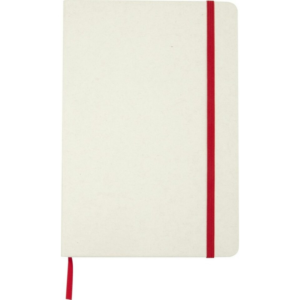 image 1 of Hard Cover Recycled A5 Notebook - Red - One Size