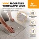 image 2 of NOVECRAFTO Self Adhesive Vinyl Floor Tiles 45x45cm Carpet Effect Peel and Stick