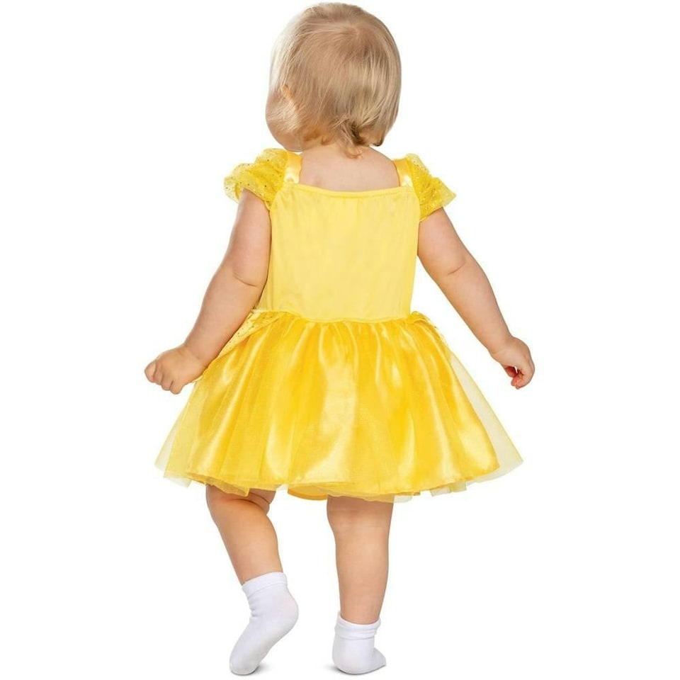 image 1 of Beauty And The Beast Baby Girls Classic Belle Costume - Yellow - 6-12 Months