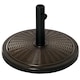 image 1 of Outsunny 13kg Garden Parasol Base Holder, Cement Outdoor Market Umbrella Stand, Fits 35mm38mm48mm Poles, Black