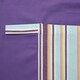 image 2 of Homescapes Osaka Purple Stripe Cotton Apron