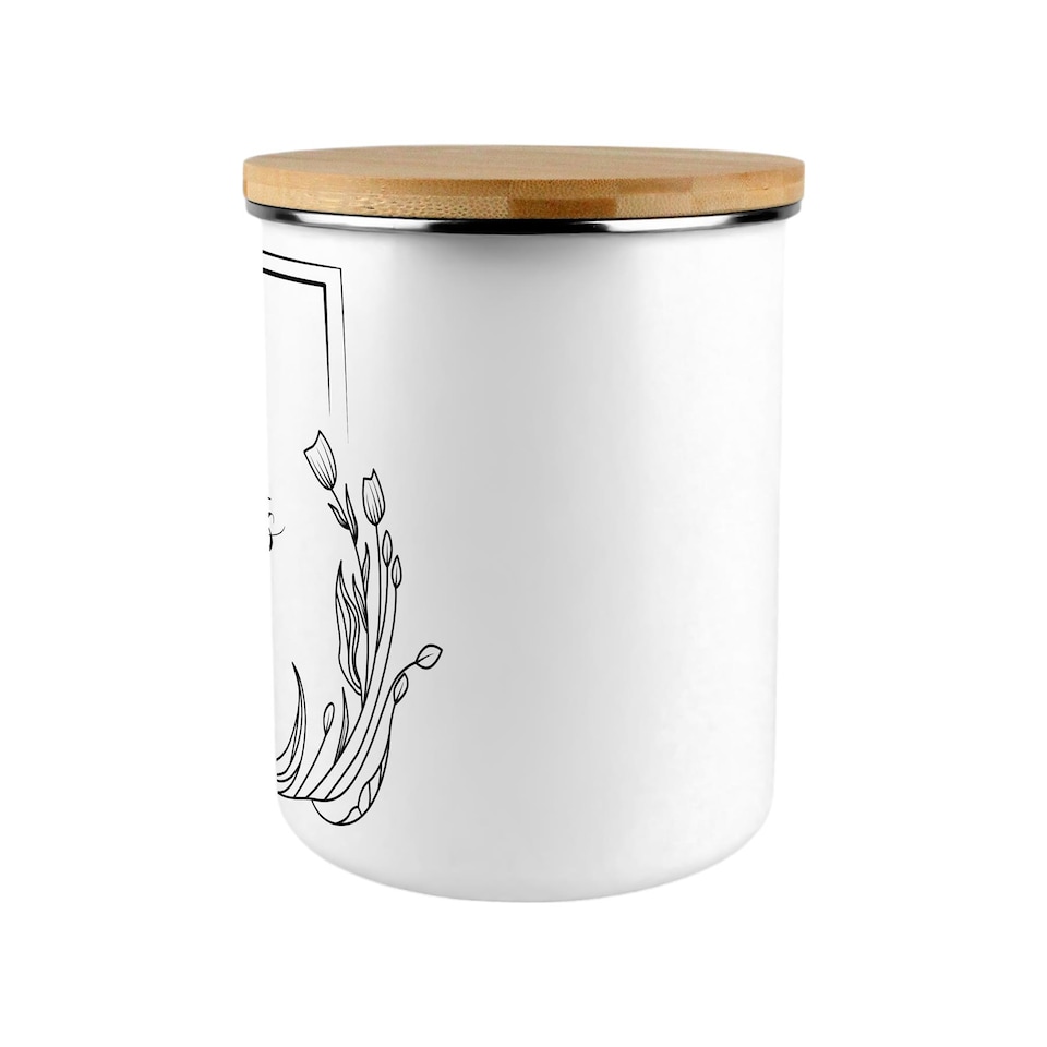 image 1 of Floral Border Extra Large Biscuit Tin
