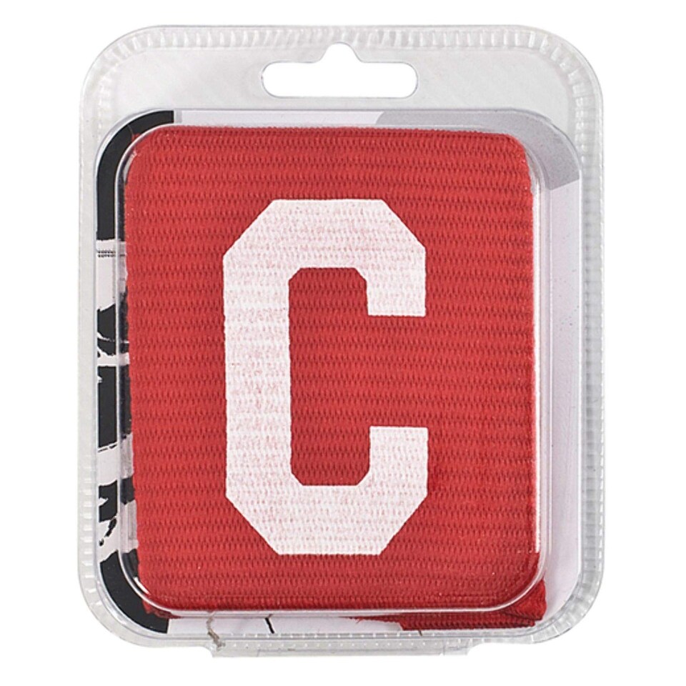 image 1 of Precision Unisex-Youth Big C Captains Armband, Black-White, Junior