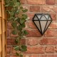image 3 of ValueLights Diamond Matte Black IP44 Rated Bathroom Frosted Integrated LED Wall Light