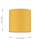 image 5 of Ochre Yellow Textured Cotton 17cm Table Lamp Shade | Yellow | Small | 1