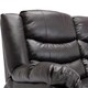 image 4 of Seattle 2 Seater Manual High Back Bonded Leather Recliner Sofa (Brown)