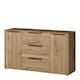 image 4 of Orkney 3 Drawer Sidebaord with 2 Doors in Mauvella Oak