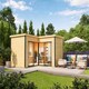 image 1 of Domeo 6 + Domeo 6 Al pack ISO-Log Cabin, Wooden Garden Room, Timber Summerhouse, Home Office - L500 x W509.3 x H250.8 cm Brown