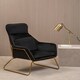 image 3 of Interiors by Premier Black Velvet Armchair, Easy Care Velvet Accent Armchair, Indoor Dining with Velvet Bedroom chair