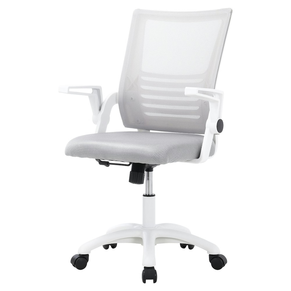 image 1 of Living and Home Mesh Swivel Ergonomic Office Chair - Grey