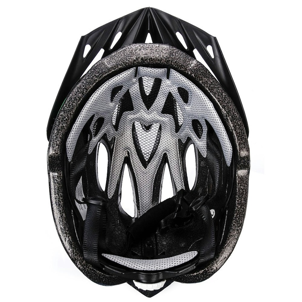image 1 of Meteor Cycle Helmet Gruver MTB Bike Skateboard Scooter Safety Gear Black | Black-Green | M