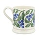 image 5 of Mug: 1 x 300ml Emma Bridgewater Blueberries 1/2 Pint Mug, Ceramic White