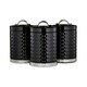image 1 of GEEPAS 3-Piece Tea Coffee Sugar Canisters Set Cream