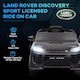 image 3 of AIYAPLAY Land Rover Discovery Sport Licensed Kids Electric Car, 12V Ride on Car with Remote Control, LED Lights, Music, Horn, for Ages 3-6 Years, Black