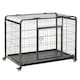 image 1 of PawHut 78x109cm Metal Dog Cage Kennel w/ Locking Door & Wheels Large Pets