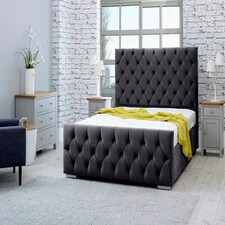 Macono Plush Double Bed Frame - Steel