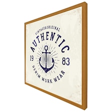 Vintage anchor logo (Picutre Frame) Brown | Oak | M