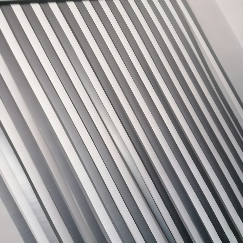 image 1 of Slat type Door Curtain,Bug Blind,Fly Blind,Strip Blind-SILVER & WHITE - 80cm wide x 200cm drop Silver | White