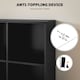 image 4 of HOMCOM Cubic Cabinet Bookcase Storage Shelves for Home Office, Black