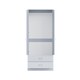 image 5 of FWStyle Chilton Combination Wardrobe 2 Door 2 Drawer - Grey Gloss Front Grey