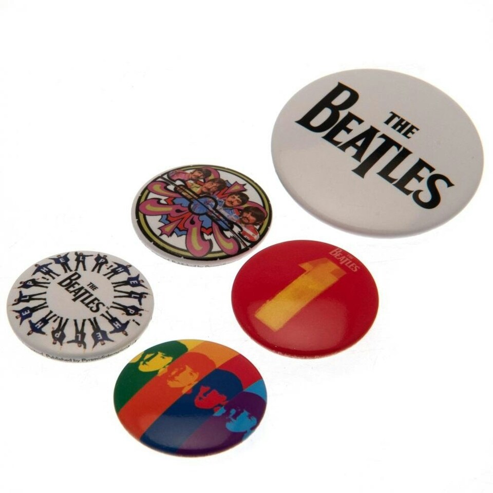 image 1 of The Rolling Stones Button Badge Set - Multi-colour - One Size