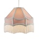 image 2 of Traditional Victorian Empire Lampshade in Soft Blush Pink Velvet with Tassels | Pink | Pink | 1
