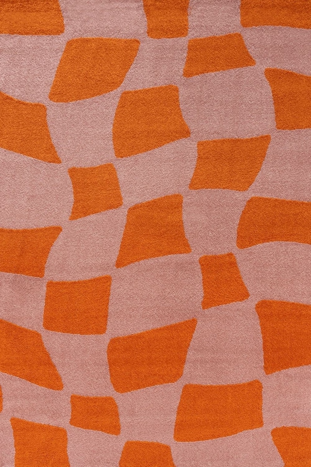 image 1 of The Rugs Joli Collection Chequered Soft and Dense Pile Living Room and Bedroom Floor Rug