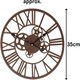 image 3 of Marco Paul 35cm Brown Skeleton Wall Clock Brown