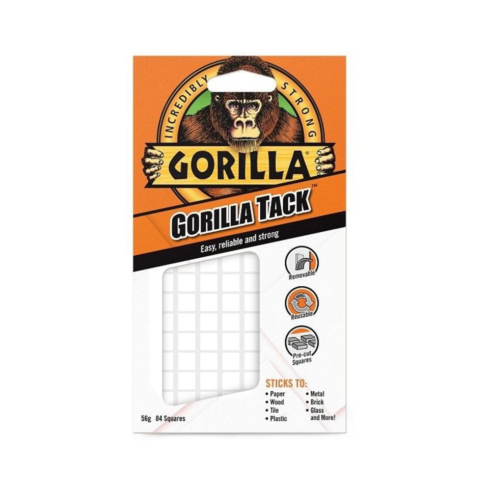Gorilla Tack 84 Pre-Cut Squares 56g - One Colour - One Size