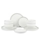 image 3 of 12pc Stackable Green Dinner Set