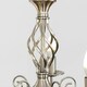 image 2 of ValueLights Memphis Brushed Chrome Silver Chandelier and E14 Candle LED 4W Cool White 6500K Bulb