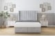 image 1 of Sloomy Falcon Silver Naples Ottoman Bed With Mattress With 54" Wingback Headboard 4'6 Double