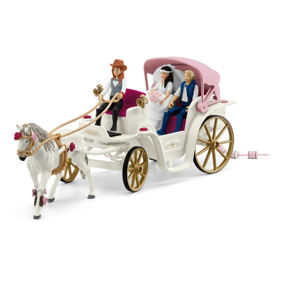 image 1 of SCHLEICH Horse Club Wedding Carriage Toy Playset
