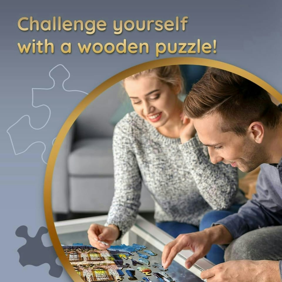 image 1 of Trefl Mysterious Grogu Wooden Puzzle - 505 Pieces
