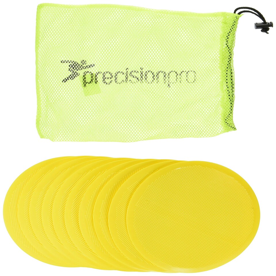 Precision Round Flat Marker Discs - Yellow, 21 Cm, K-REY-TR424Y