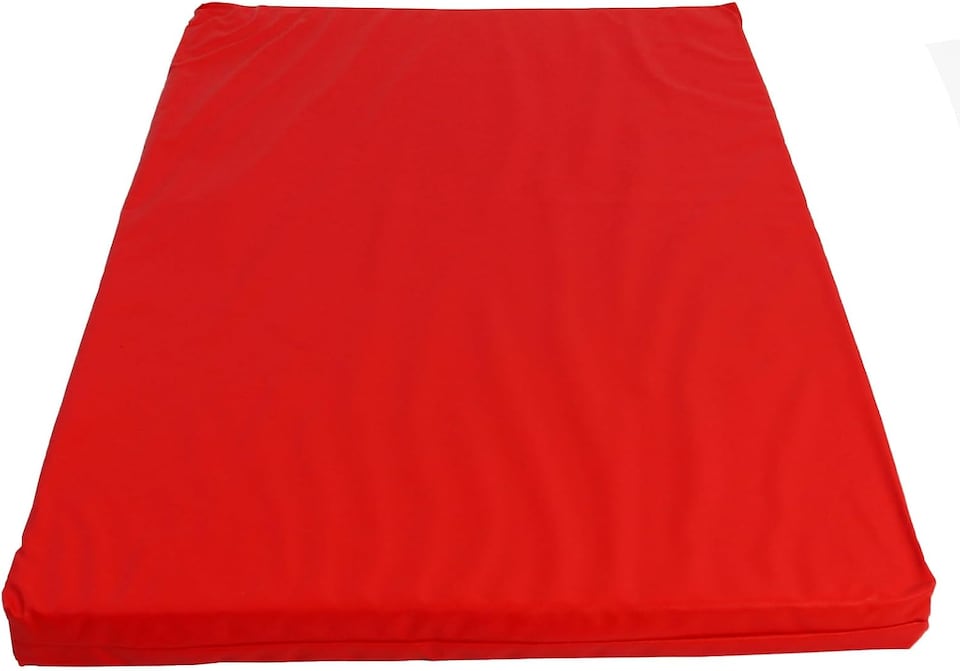image 1 of Actiaspet Heavy Duty Waterproof Dog Crate Bed with Hard Wearing 1000D Polyester Faux Leather Outer (Red, Large)