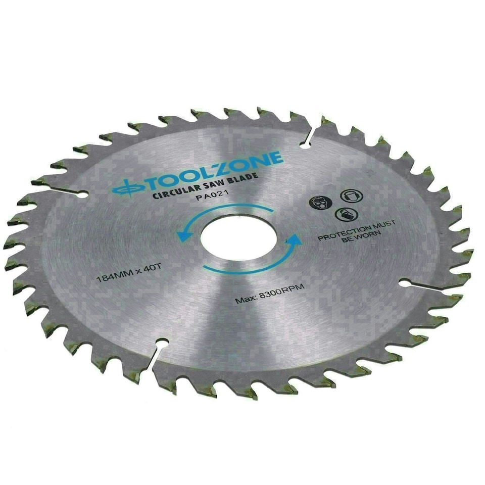 image 1 of 184mm TCT Circular Saw Blades Coarse - Fine 20 24 40 Teeth + Adaptor Rings 60pc