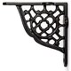 image 3 of Hammer & Tongs Honeycomb Iron Shelf Bracket - D100mm - Black