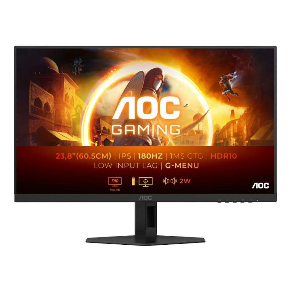 AOC G-Series 24G4XE 23.8" IPS Full HD 180Hz 0.5ms Built in Speakers Gaming Monitor