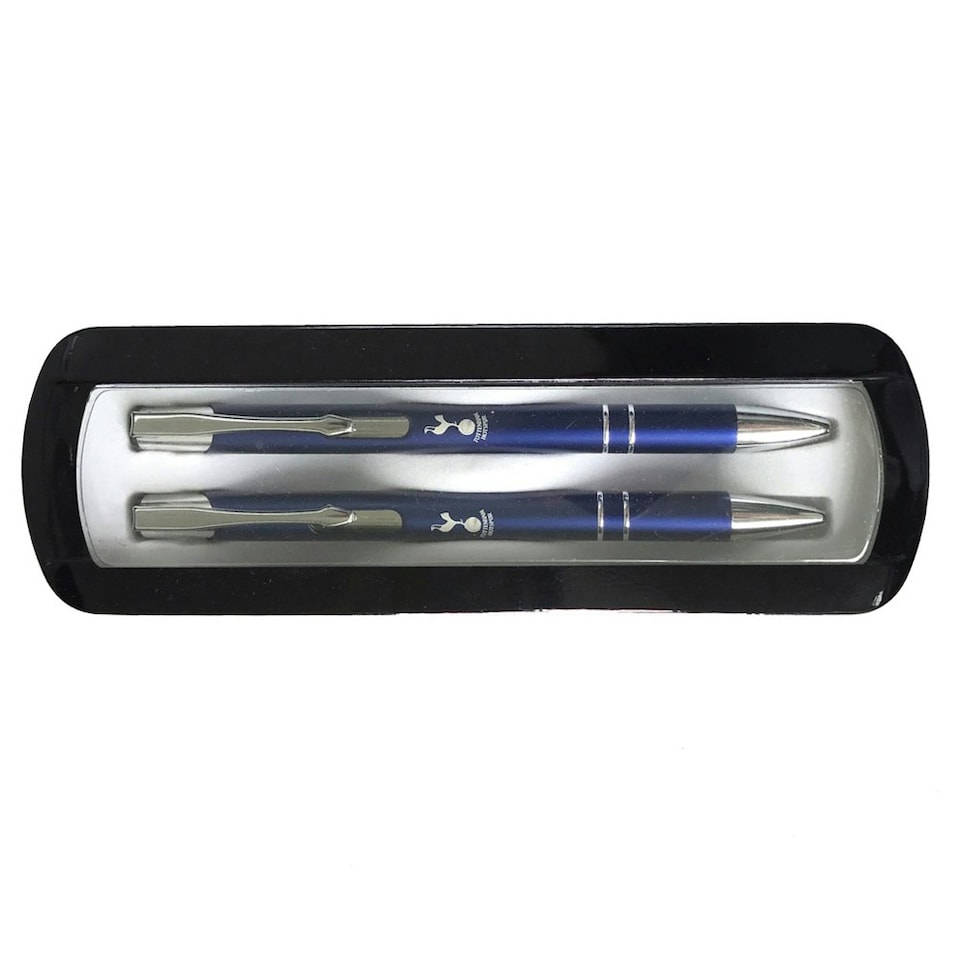 image 1 of Tottenham Hotspur FC Crest Pen & Pencil Set - Blue/Silver - One Size