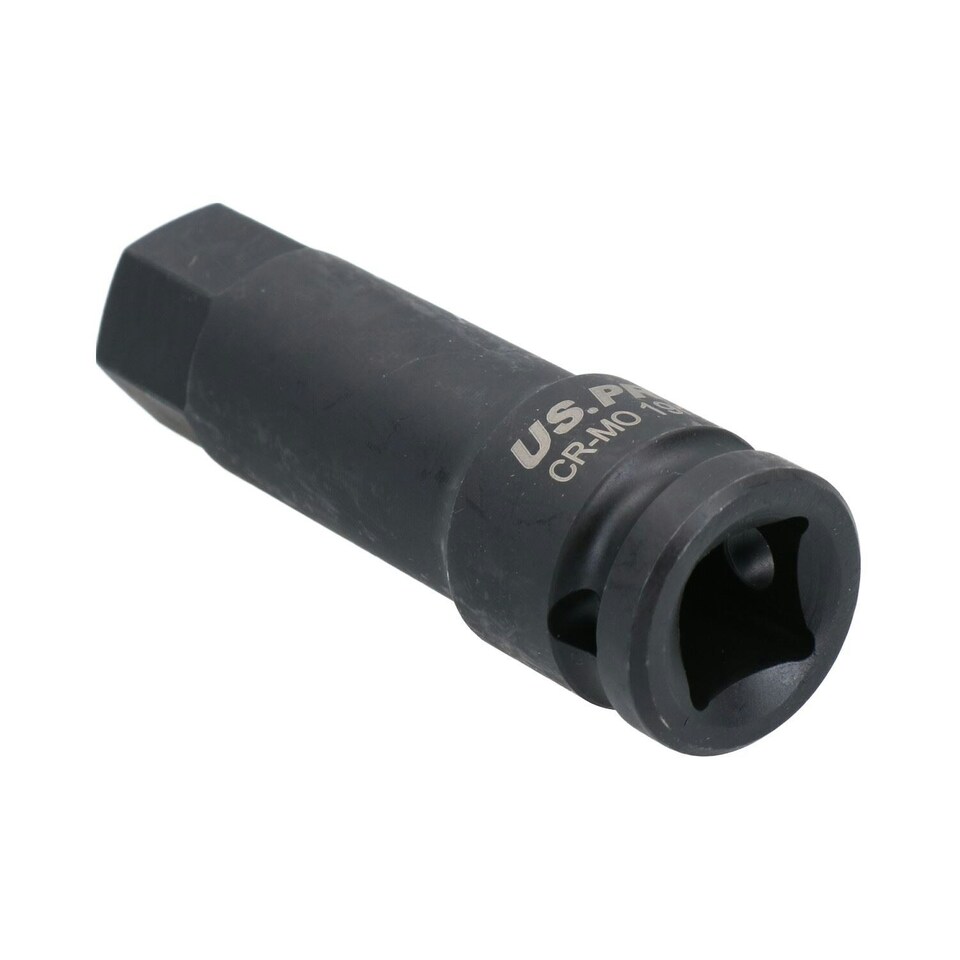 image 1 of 19mm M19 x 78mm 1/2" Drive Extra Long Impacted Allen hex Key Socket