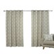 image 4 of Esher Eyelet Curtains - Grey - 117cm x 229cm